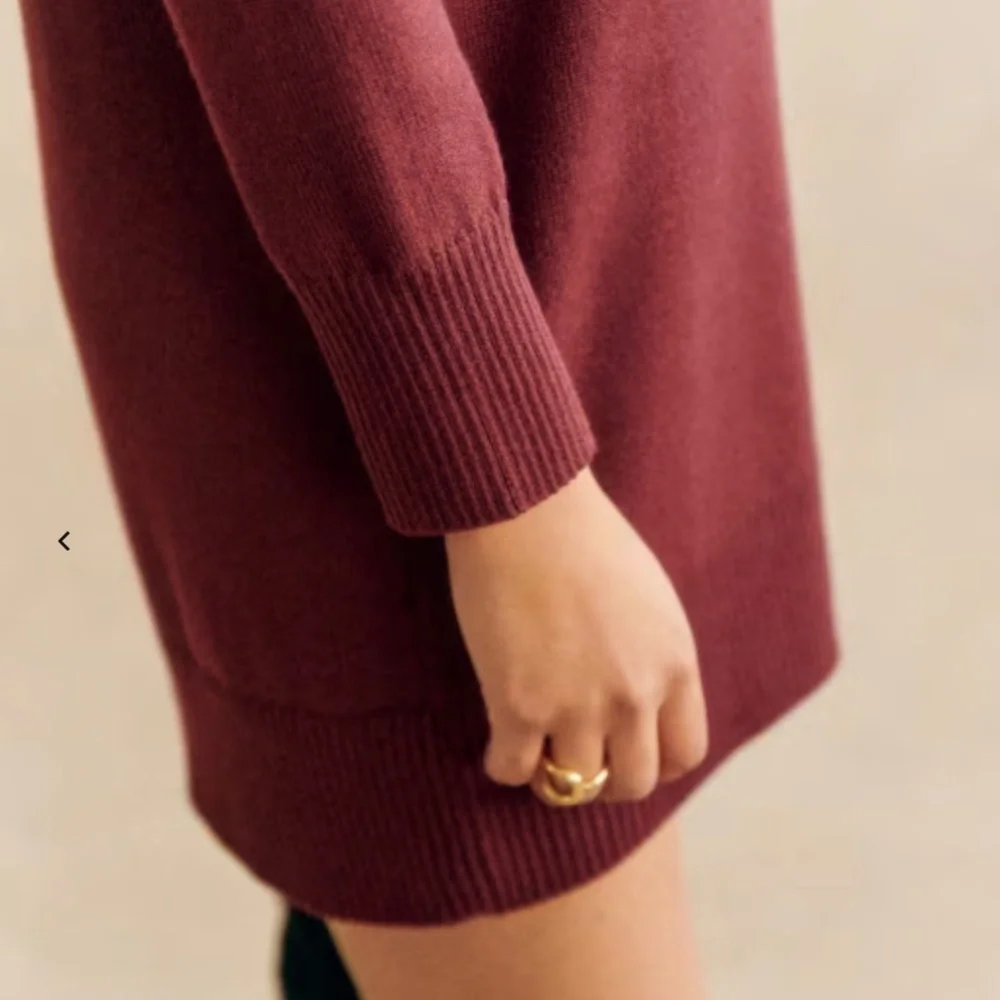 Sezane Mathie Dress Purple - Size S - Picture 5 of 9